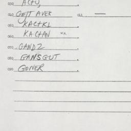 Eastern questionnaire, answ...