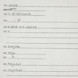 Eastern questionnaire, answ...