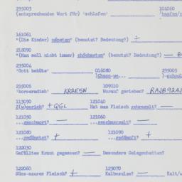 Western questionnaire, answ...