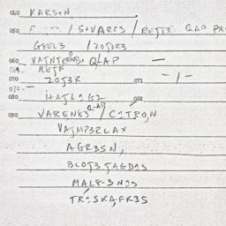 Eastern questionnaire, answ...