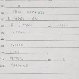 Eastern questionnaire, answ...