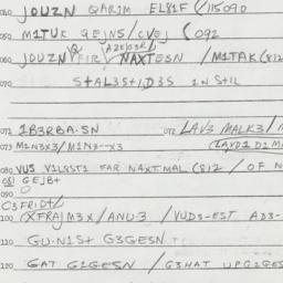 Eastern questionnaire, answ...