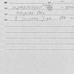 Eastern questionnaire, answ...