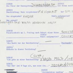 Western questionnaire, answ...