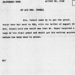 Memorandum from Katherine F...