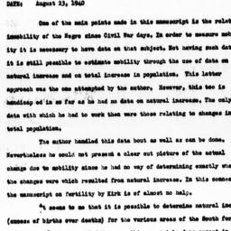 Memorandum from A.J. Jaffe ...