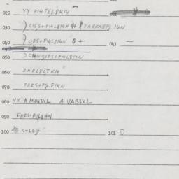 Eastern questionnaire, answ...
