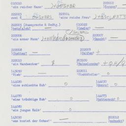 Western questionnaire, answ...