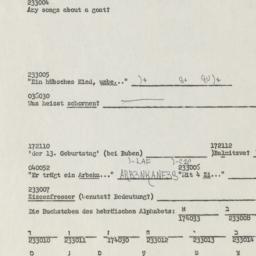 Western questionnaire, answ...