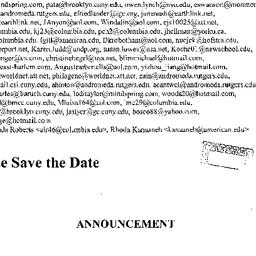 Announcements, 2005-05-02. ...