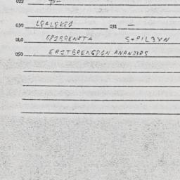 Eastern questionnaire, answ...