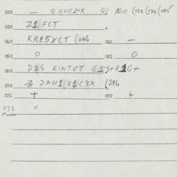 Eastern questionnaire, answ...