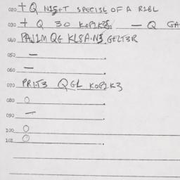 Eastern questionnaire, answ...