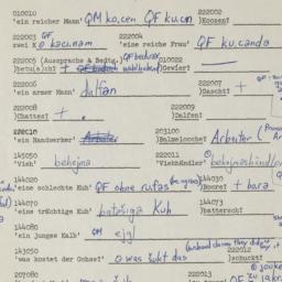 Western questionnaire, answ...