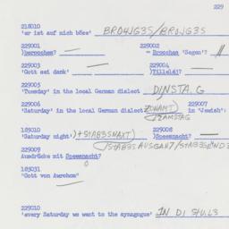 Western questionnaire, answ...
