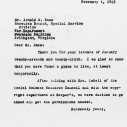 Letter from Florence Anders...