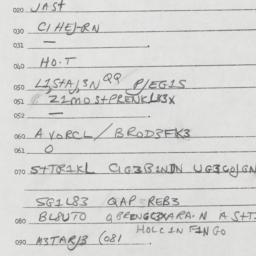 Eastern questionnaire, answ...
