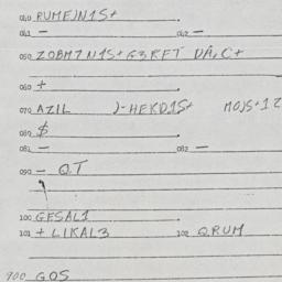Eastern questionnaire, answ...
