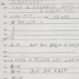 Eastern questionnaire, answ...