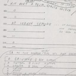 Eastern questionnaire, answ...
