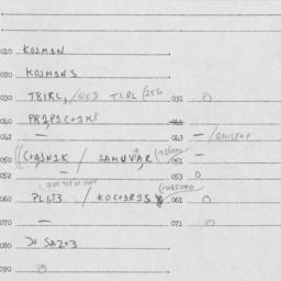 Eastern questionnaire, answ...