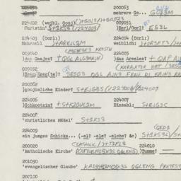 Western questionnaire, answ...