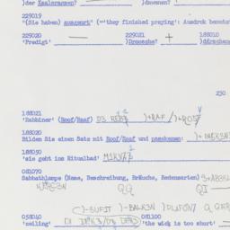 Western questionnaire, answ...