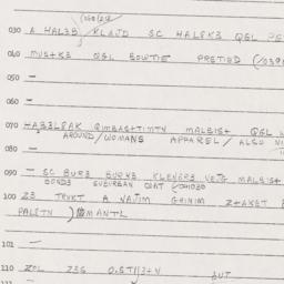 Eastern questionnaire, answ...