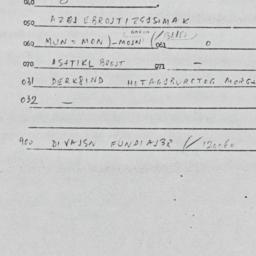 Eastern questionnaire, answ...