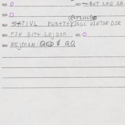 Eastern questionnaire, answ...