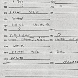 Eastern questionnaire, answ...