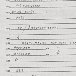 Eastern questionnaire, answ...