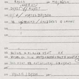 Eastern questionnaire, answ...