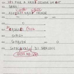 Eastern questionnaire, answ...