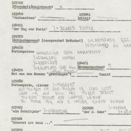 Western questionnaire, answ...