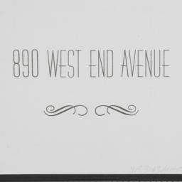 890 West End Avenue