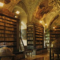 Prague, the Srahov Library ...