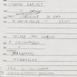 Eastern questionnaire, answ...