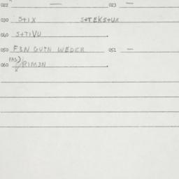 Eastern questionnaire, answ...
