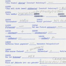 Western questionnaire, answ...
