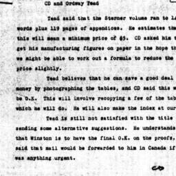 Memorandum from Charles Dol...
