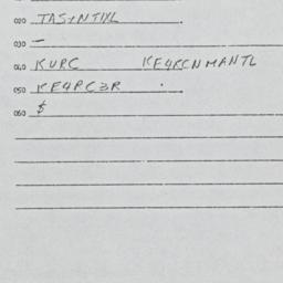 Eastern questionnaire, answ...