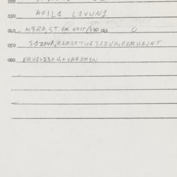 Eastern questionnaire, answ...