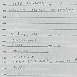 Eastern questionnaire, answ...