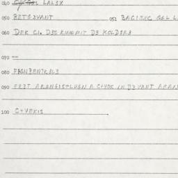 Eastern questionnaire, answ...