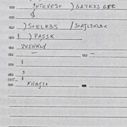Eastern questionnaire, answ...