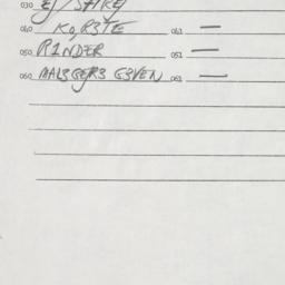 Eastern questionnaire, answ...