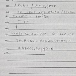 Eastern questionnaire, answ...