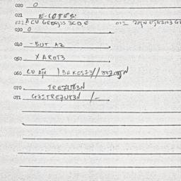 Eastern questionnaire, answ...