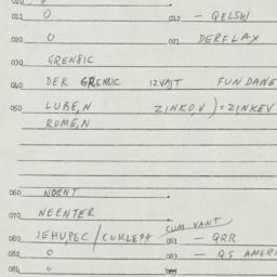 Eastern questionnaire, answ...